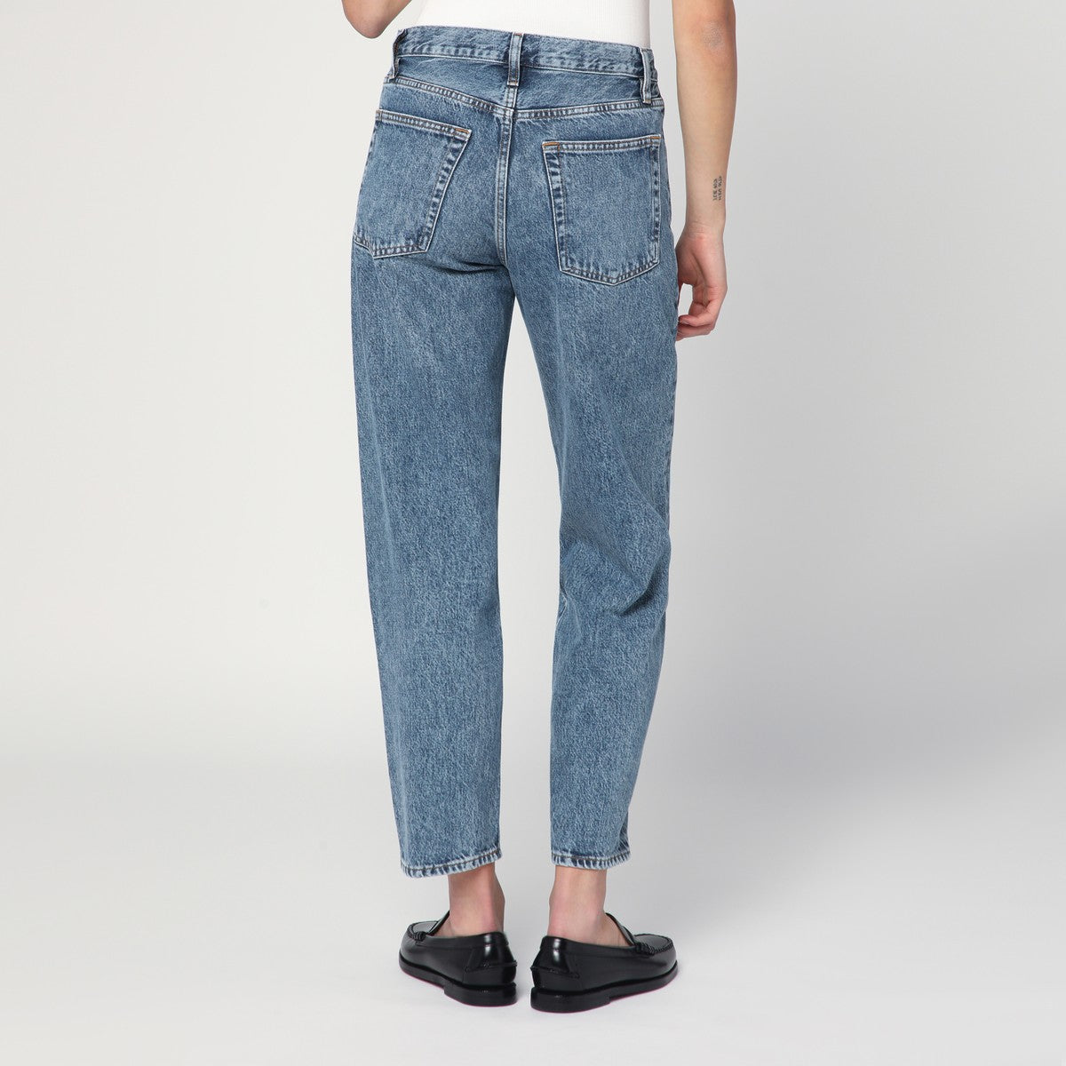 Frame Light blue washed-effect jeans