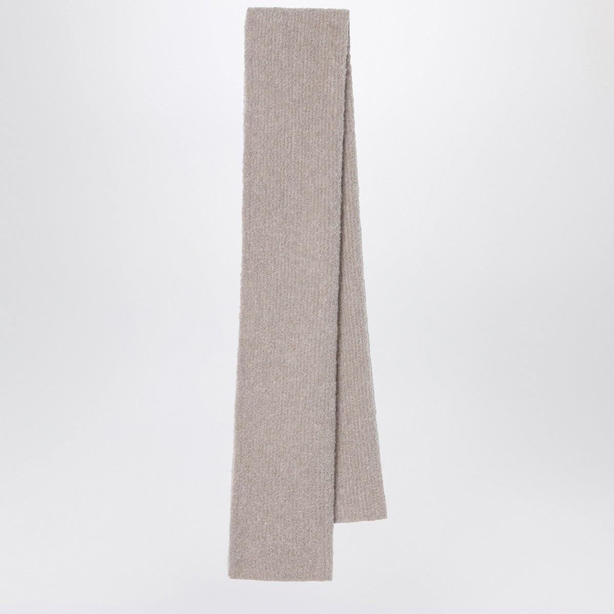 The Row Beige Luthgard scarf in cashmere and silk blend