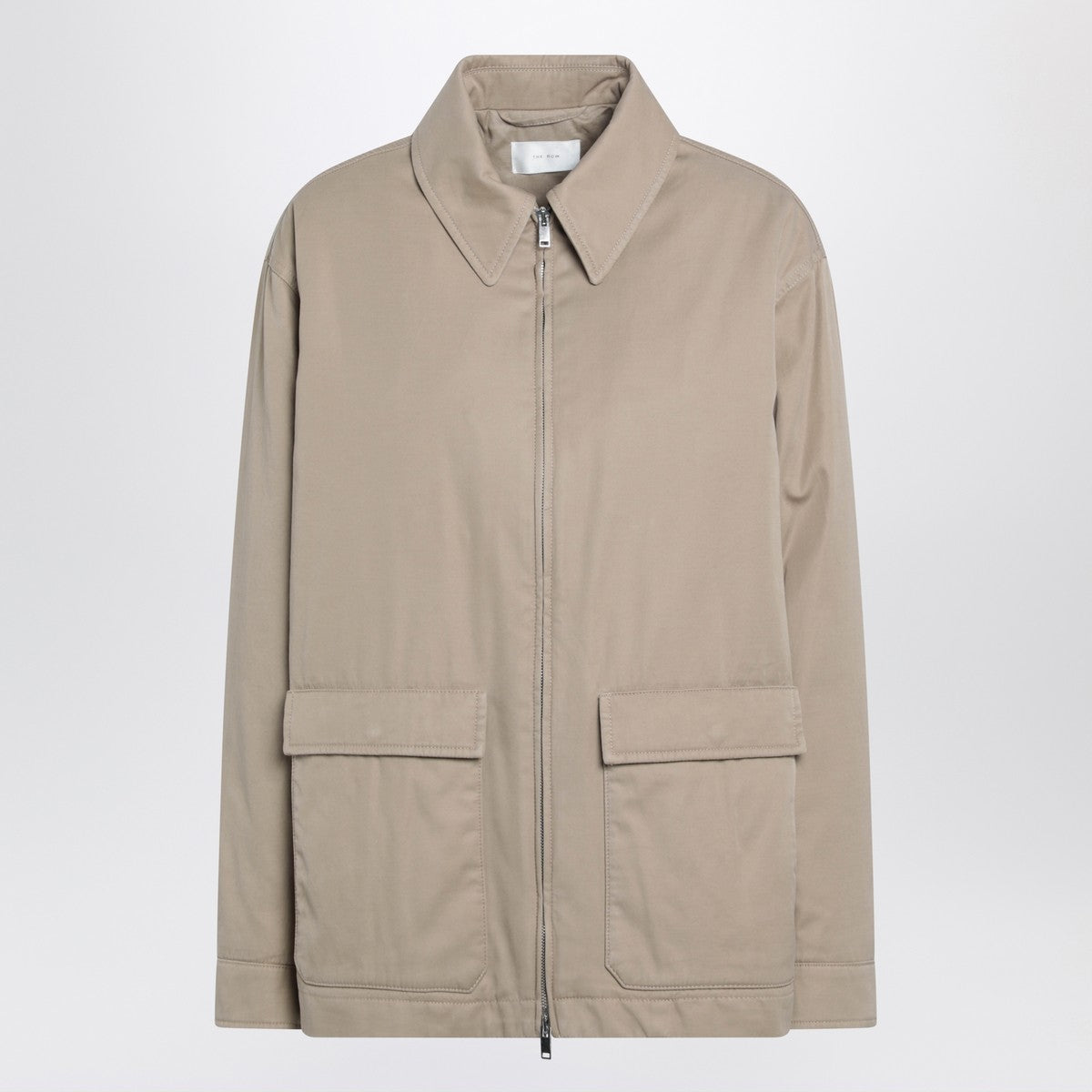 The Row Sand-colored Aurelius jacket in cotton and cashmere