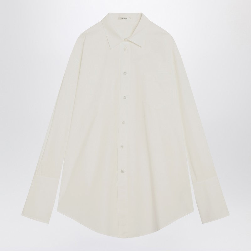 The Row White Ment cotton shirt