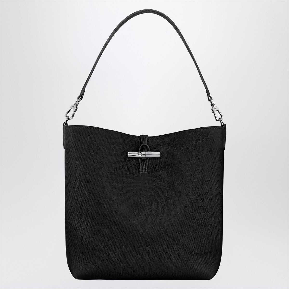 Longchamp M Le Roseau black Hobo Bag