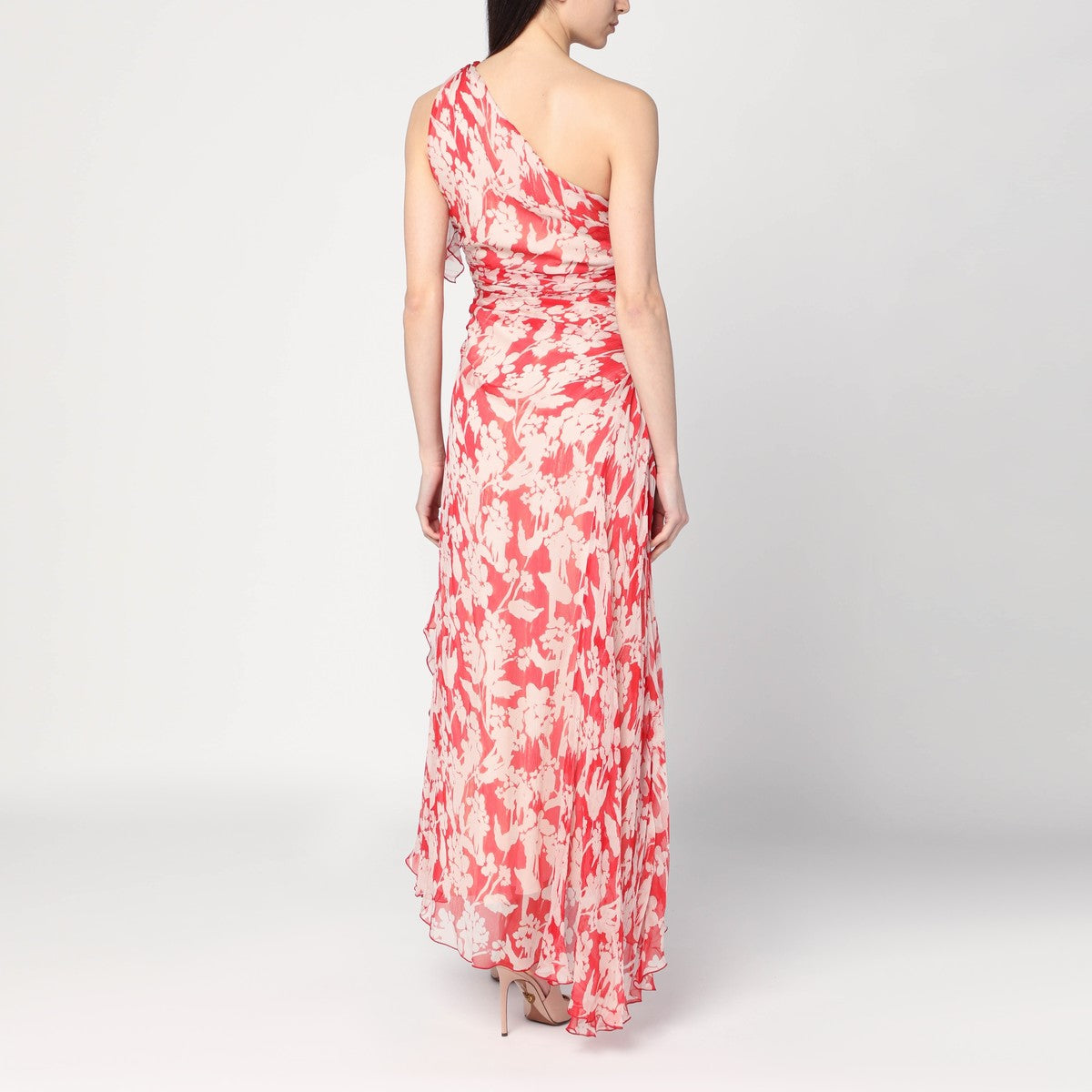 Victoria Beckham One-shoulder draped midi dress