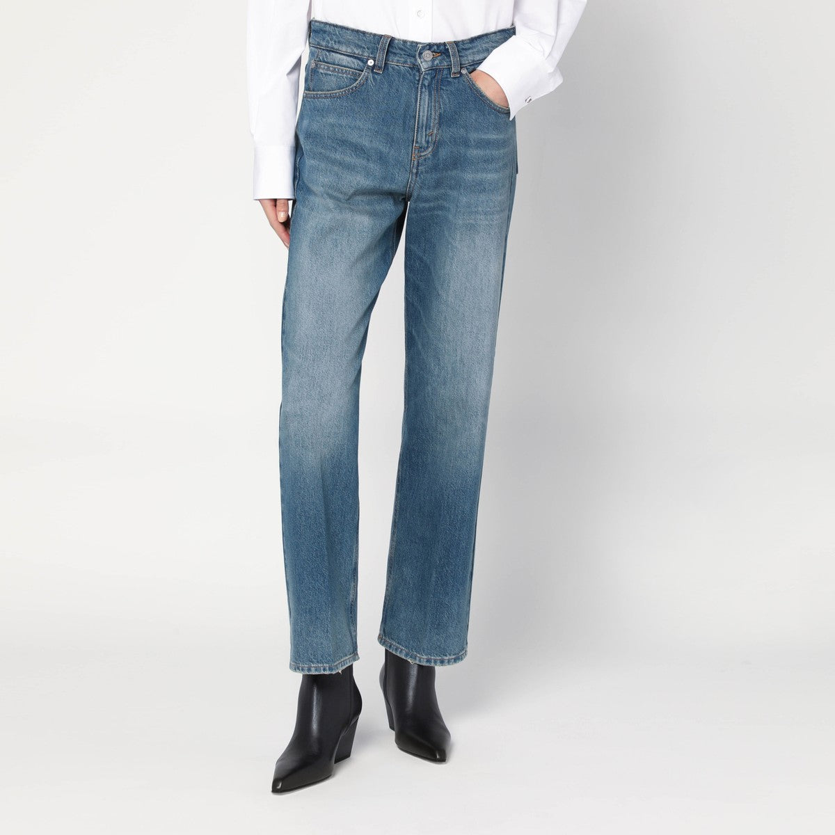 Victoria Beckham Bearnie jeans in faded blue