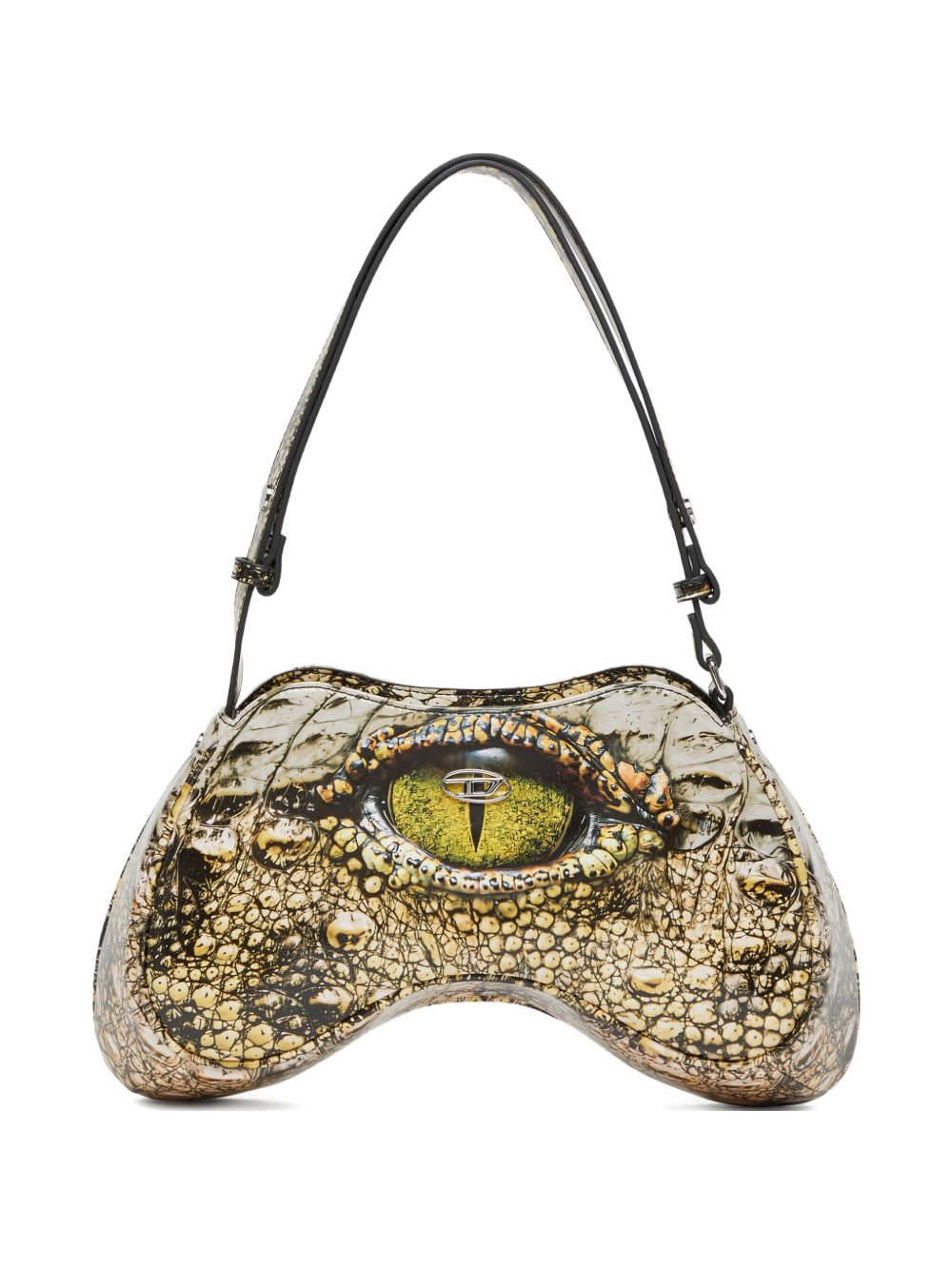 Diesel Play-Glossy shoulder bag with print