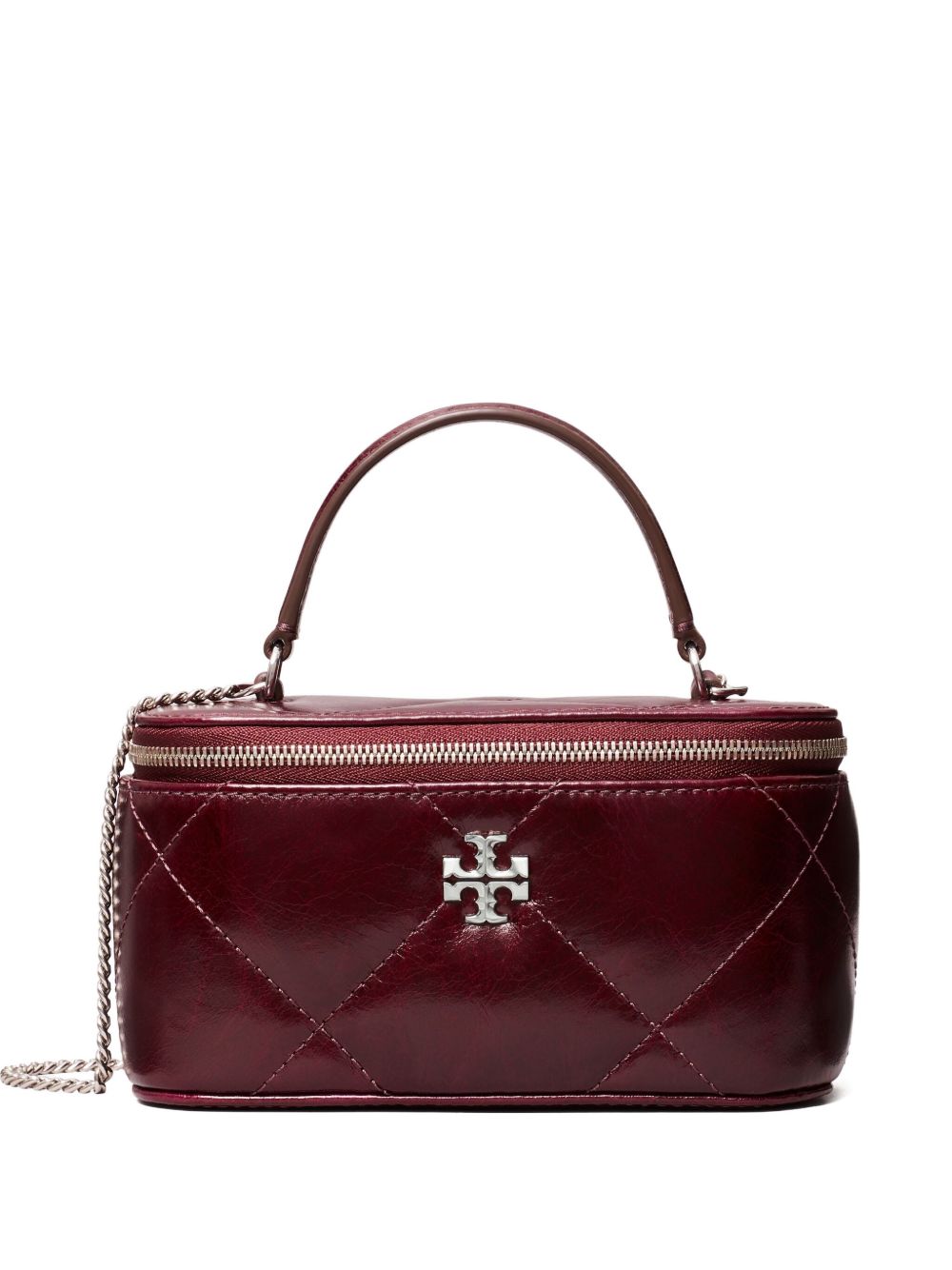 Tory Burch Kira Diamond Quilt Distressed Vanity Case