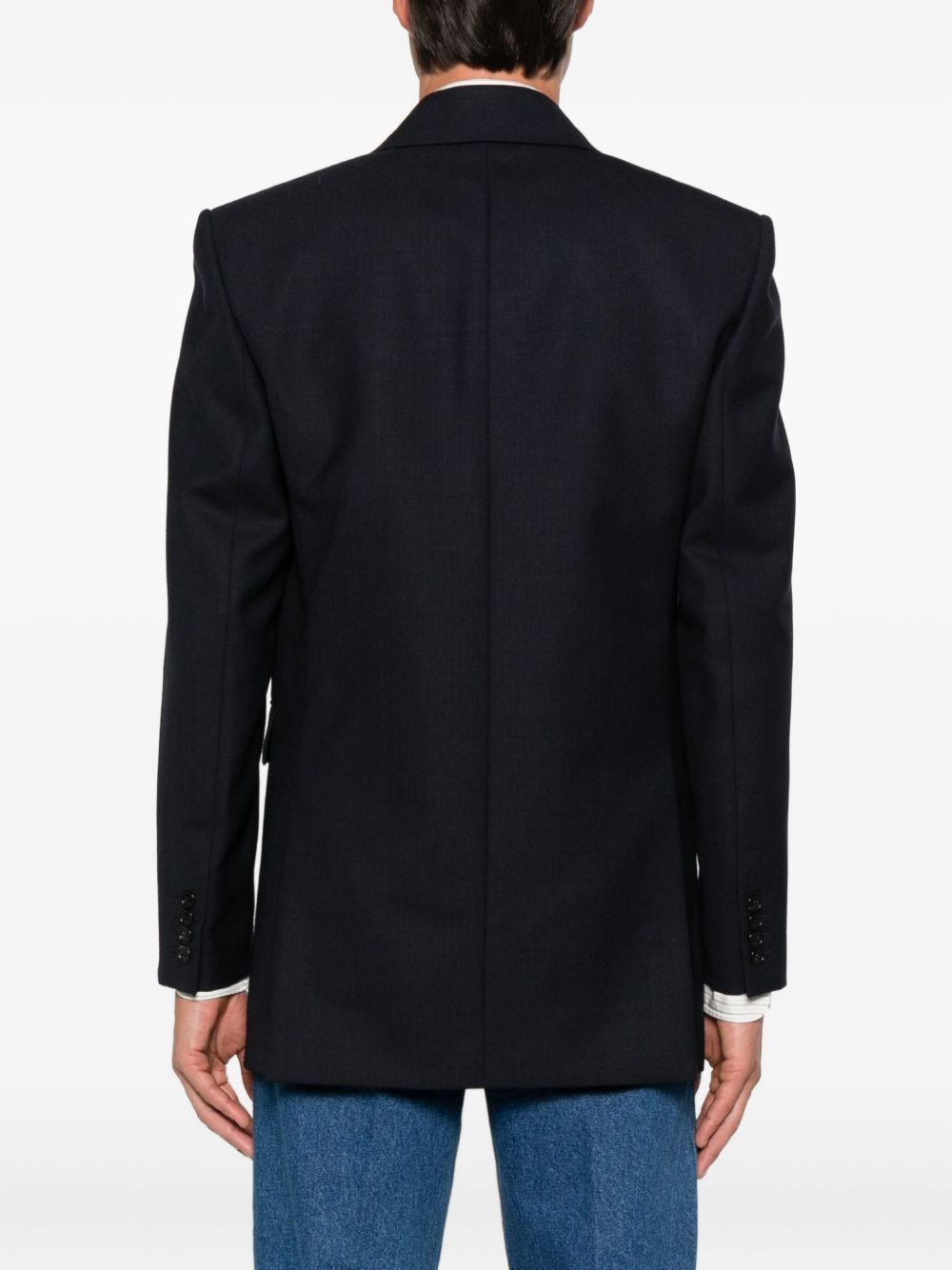 Saint Laurent Double-breasted wool blazer