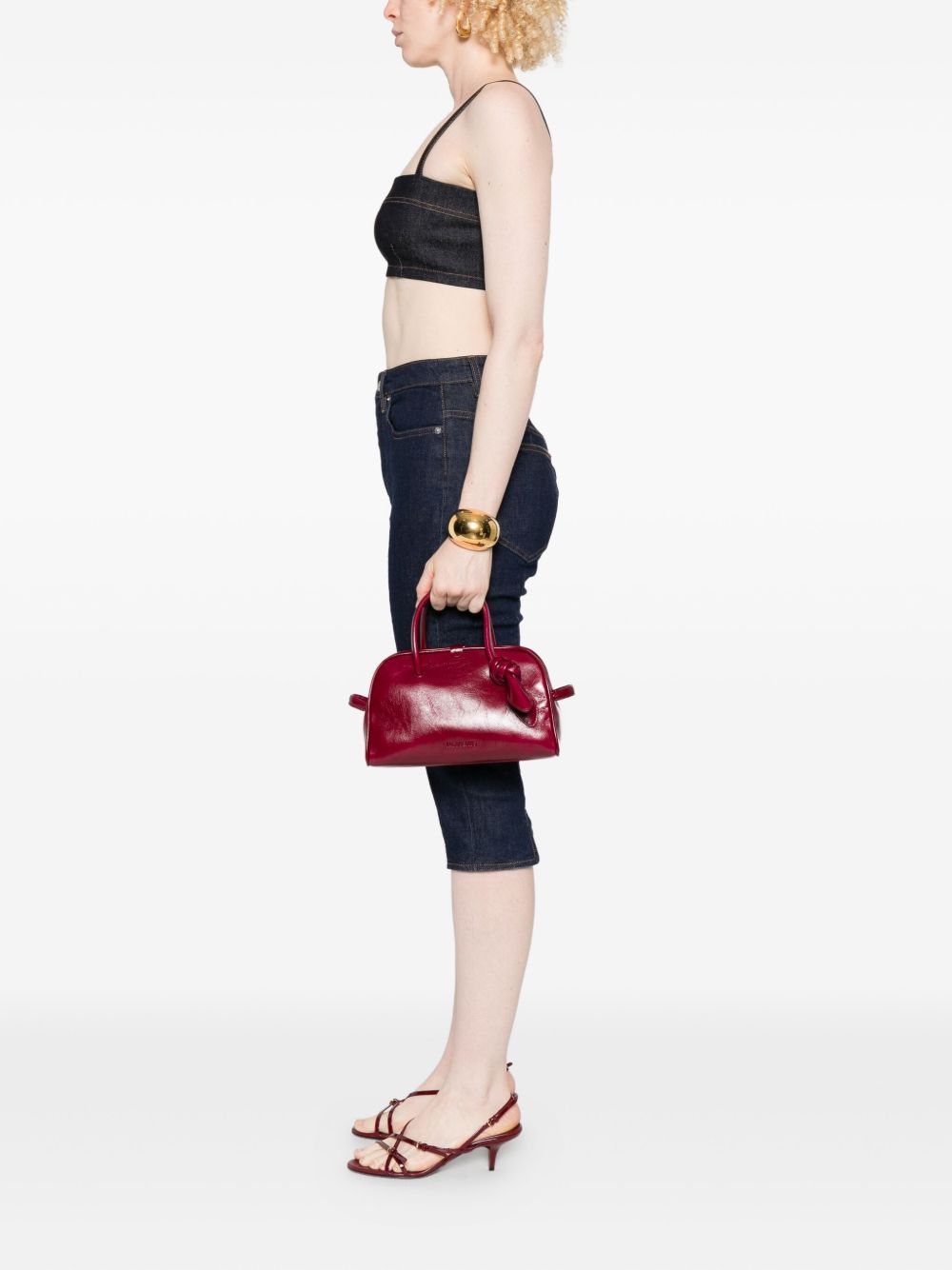 Jacquemus top-handle knot-detail bag