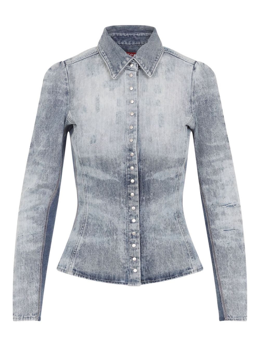 Diesel Shirts Clear Blue
