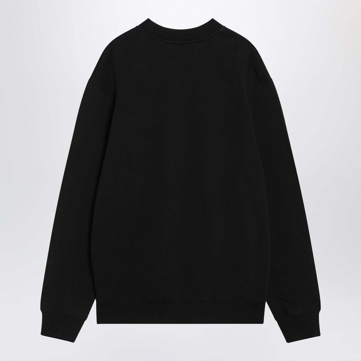 JACQUEMUS Black crew neck cotton sweatshirt