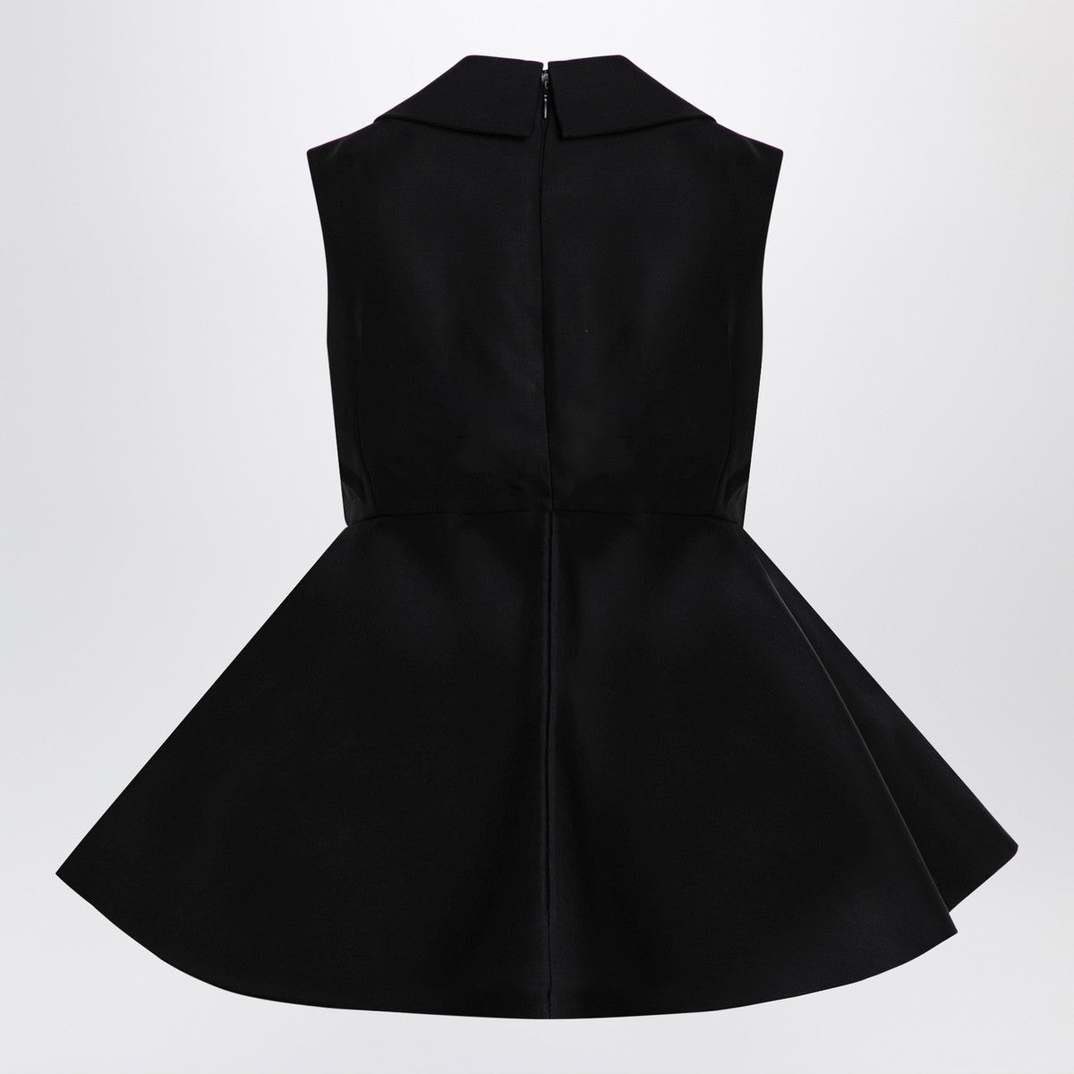 JACQUEMUS Black wool and silk Spalla Top
