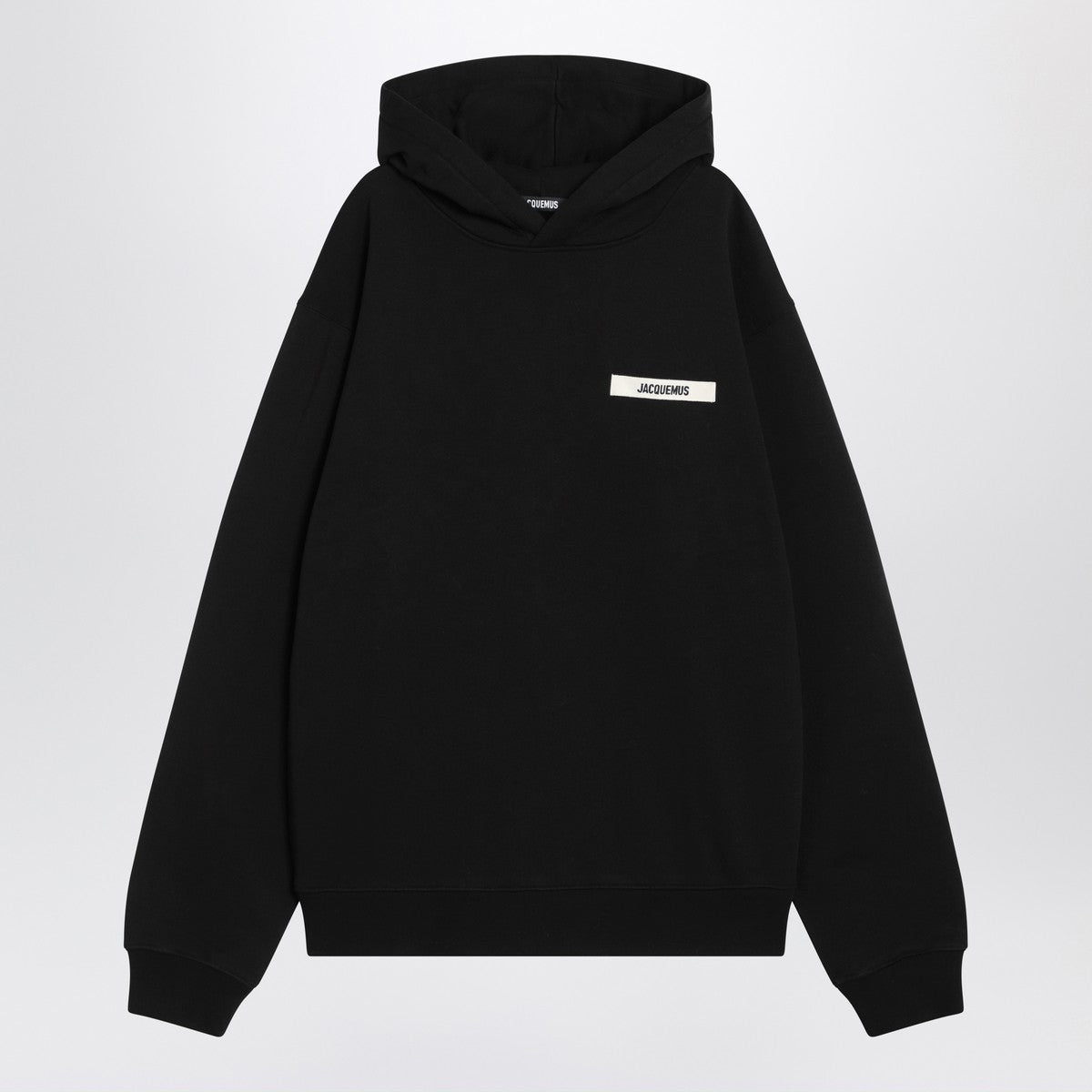 JACQUEMUS Black cotton hoodie