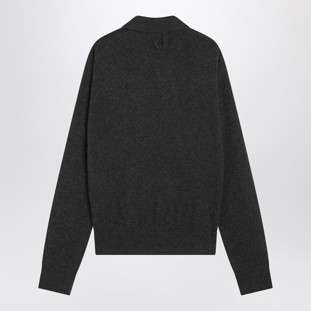 JACQUEMUS Dark grey wool and cashmere cardigan