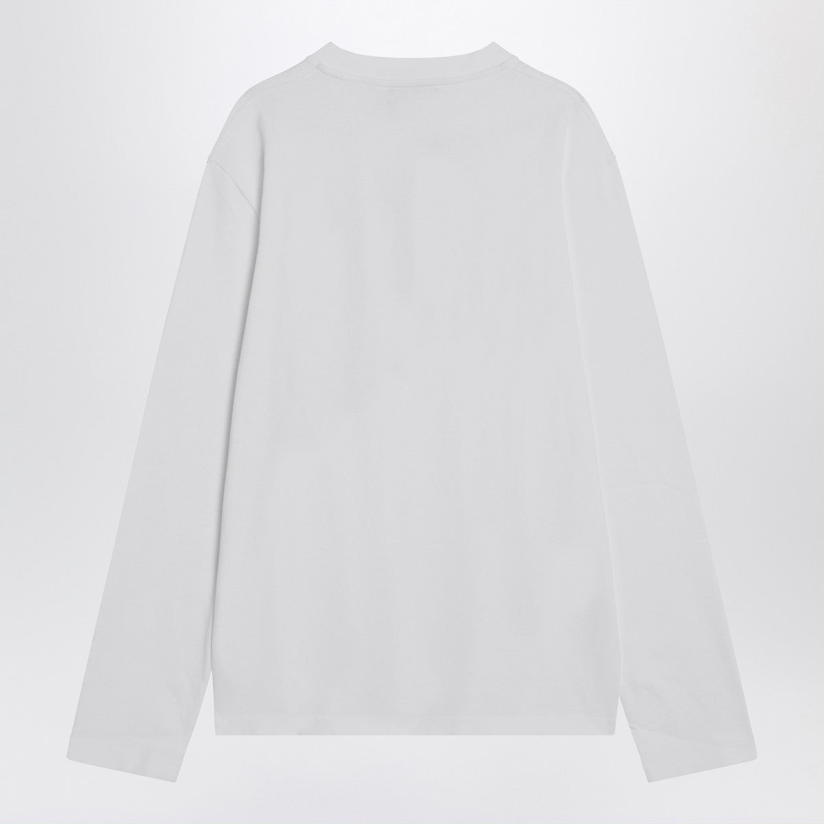 JACQUEMUS White long-sleeved cotton T-shirt