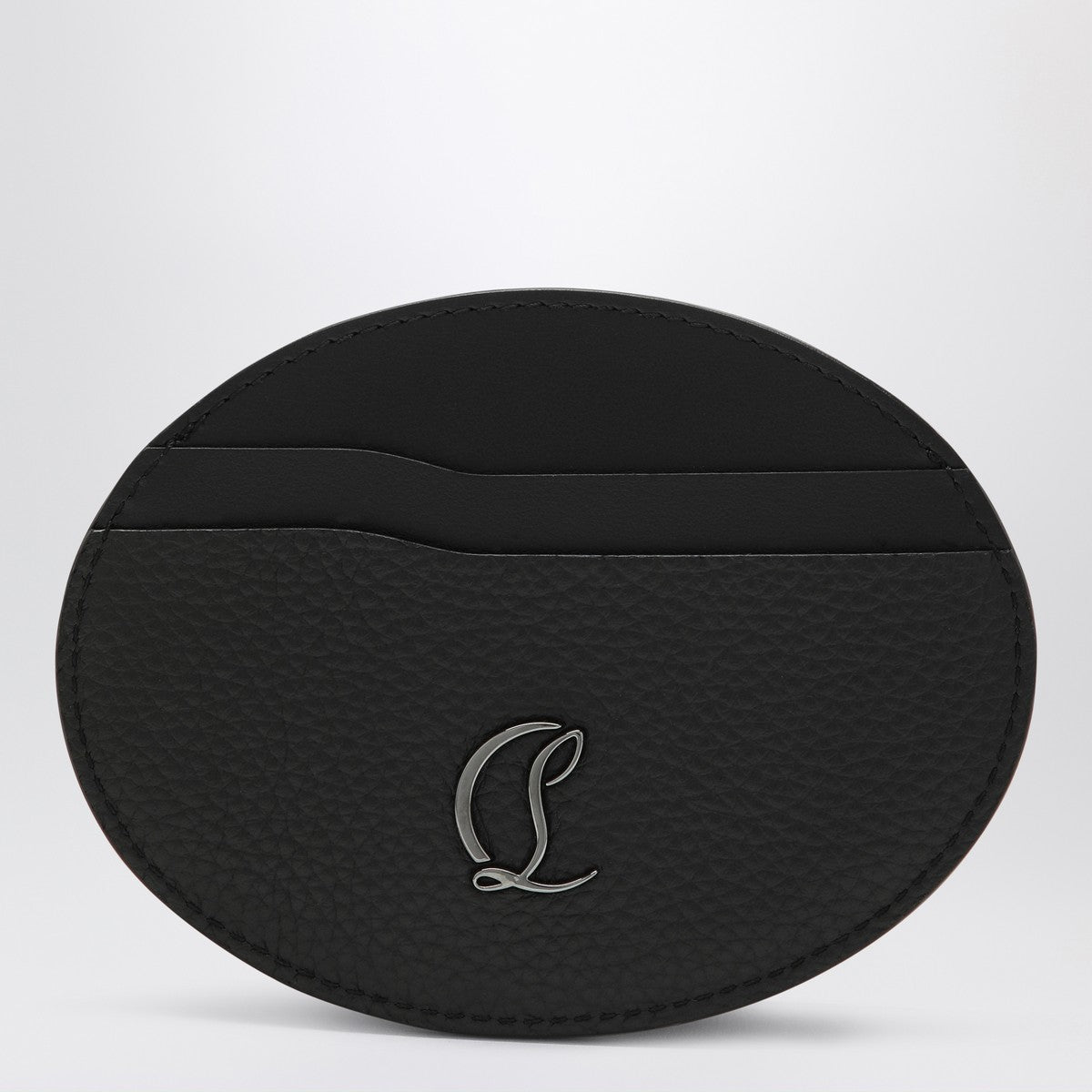 Christian Louboutin Mooncrest black circular card holder