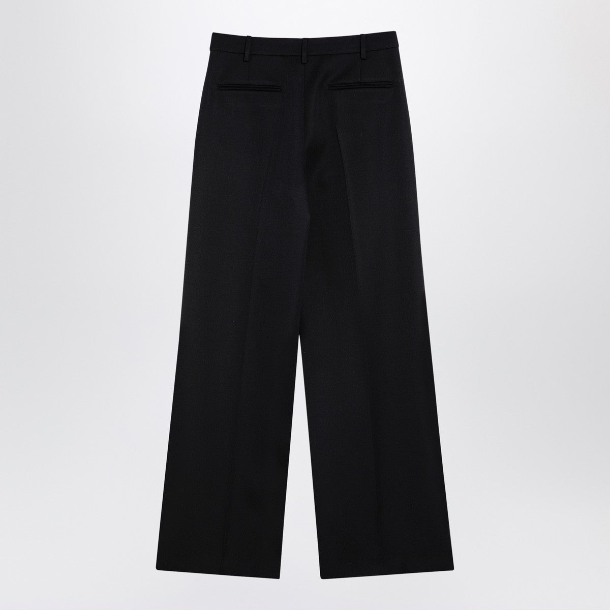 Valentino Black wool wide trousers