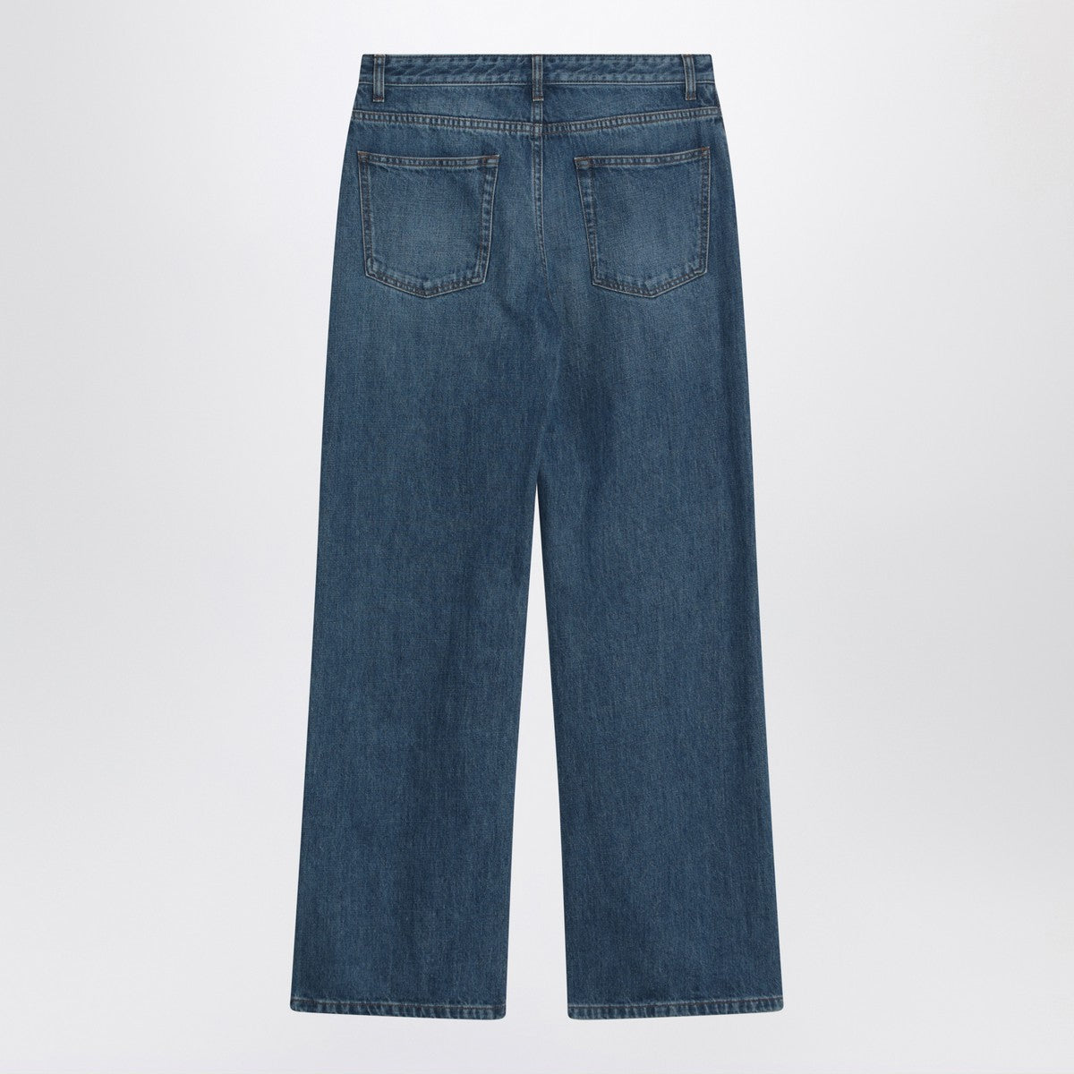 The Row Eglitta wide faded blue jeans