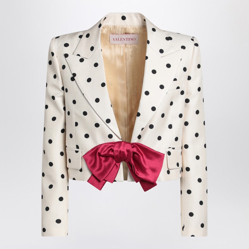 Valentino Ivory jacket with Plusdepois print