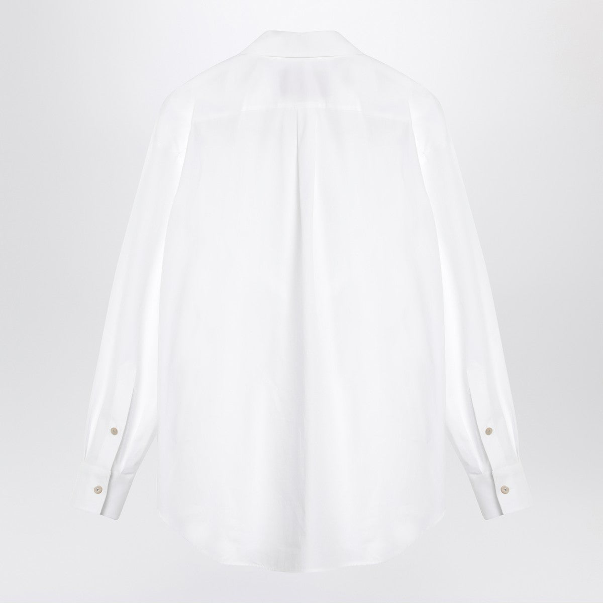 Valentino White cotton shirt with ruffles