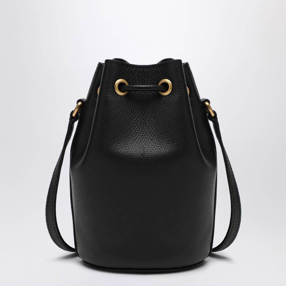Valentino Garavani Vlogo Signature black bucket bag