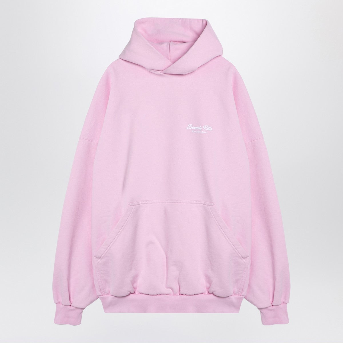 Balenciaga Hoodie over Beverly Hills pink