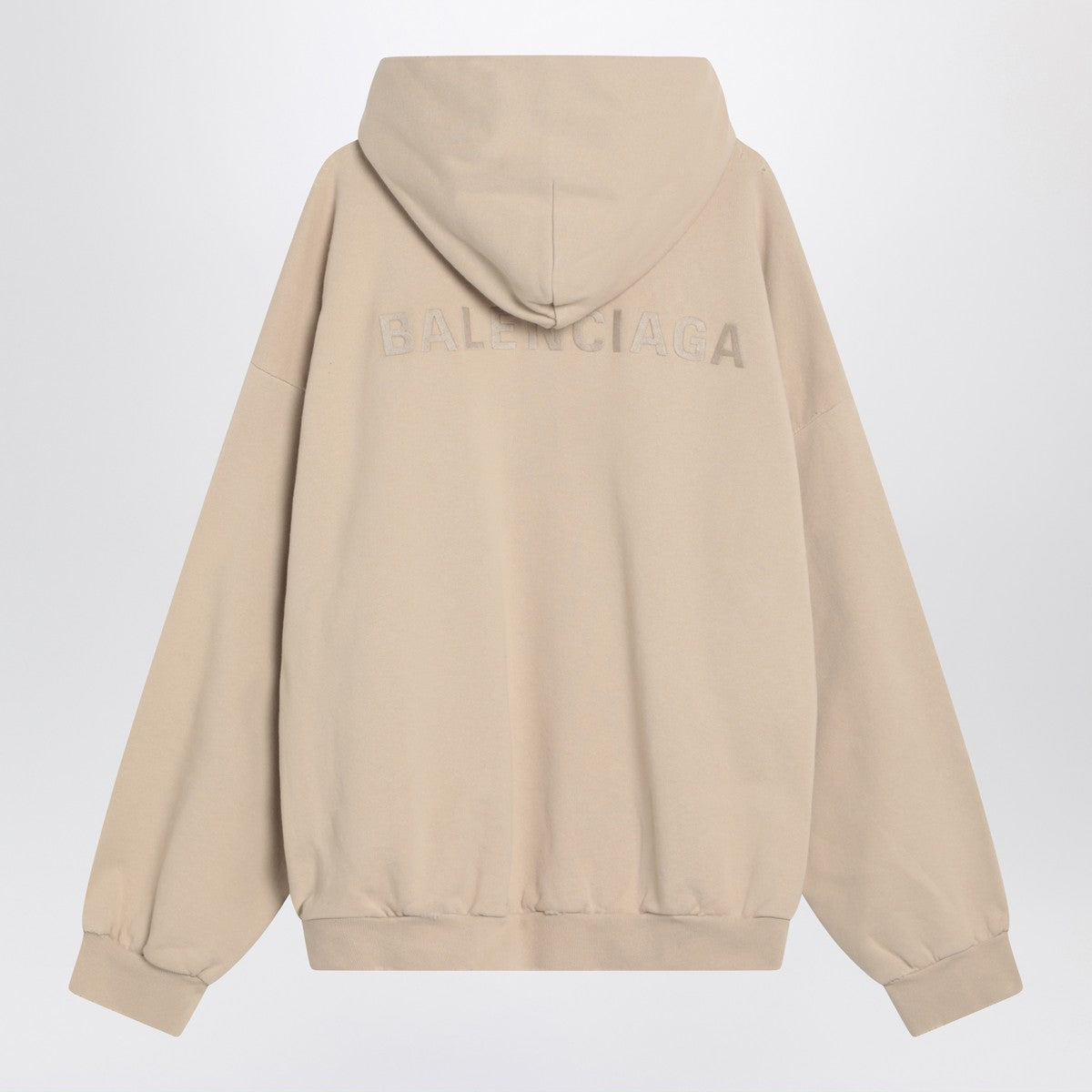Beige New Balenciaga Back sweatshirt