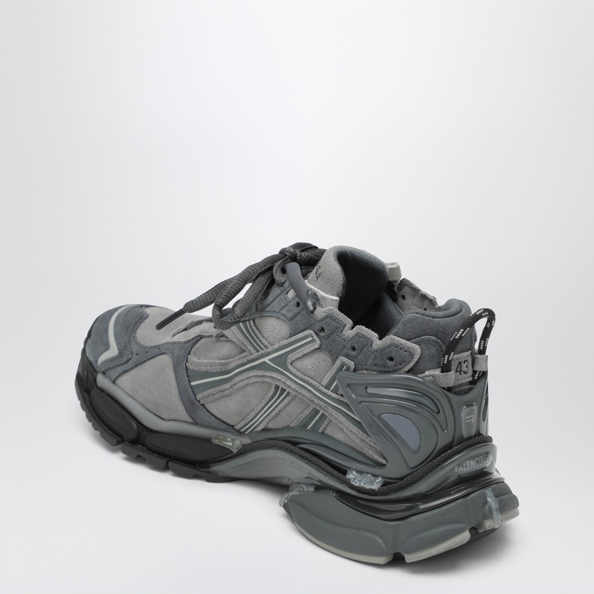 Balenciaga Runner sneakers in grey leather and textile