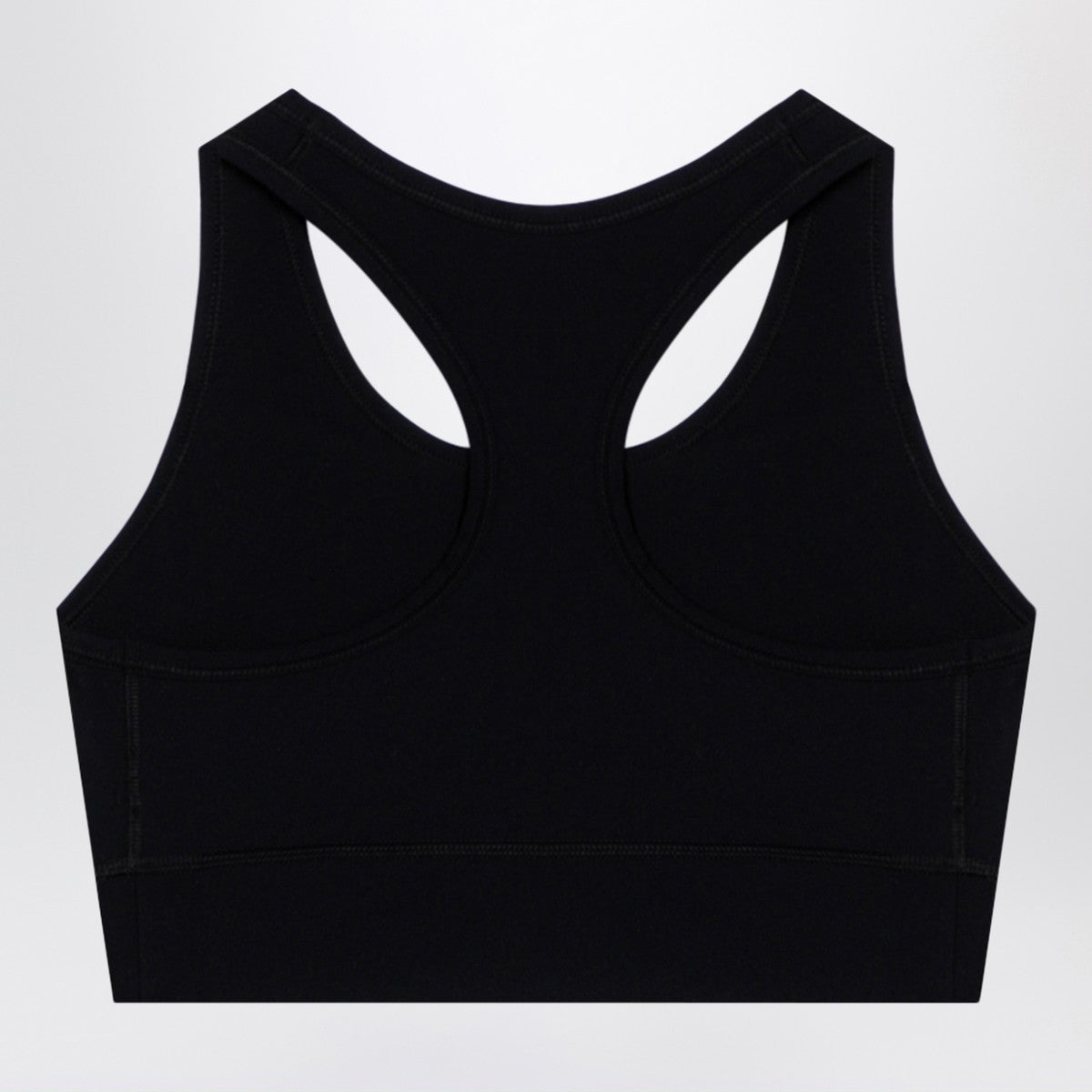 Balenciaga Black Activewear sleeveless top in matt nylon blend