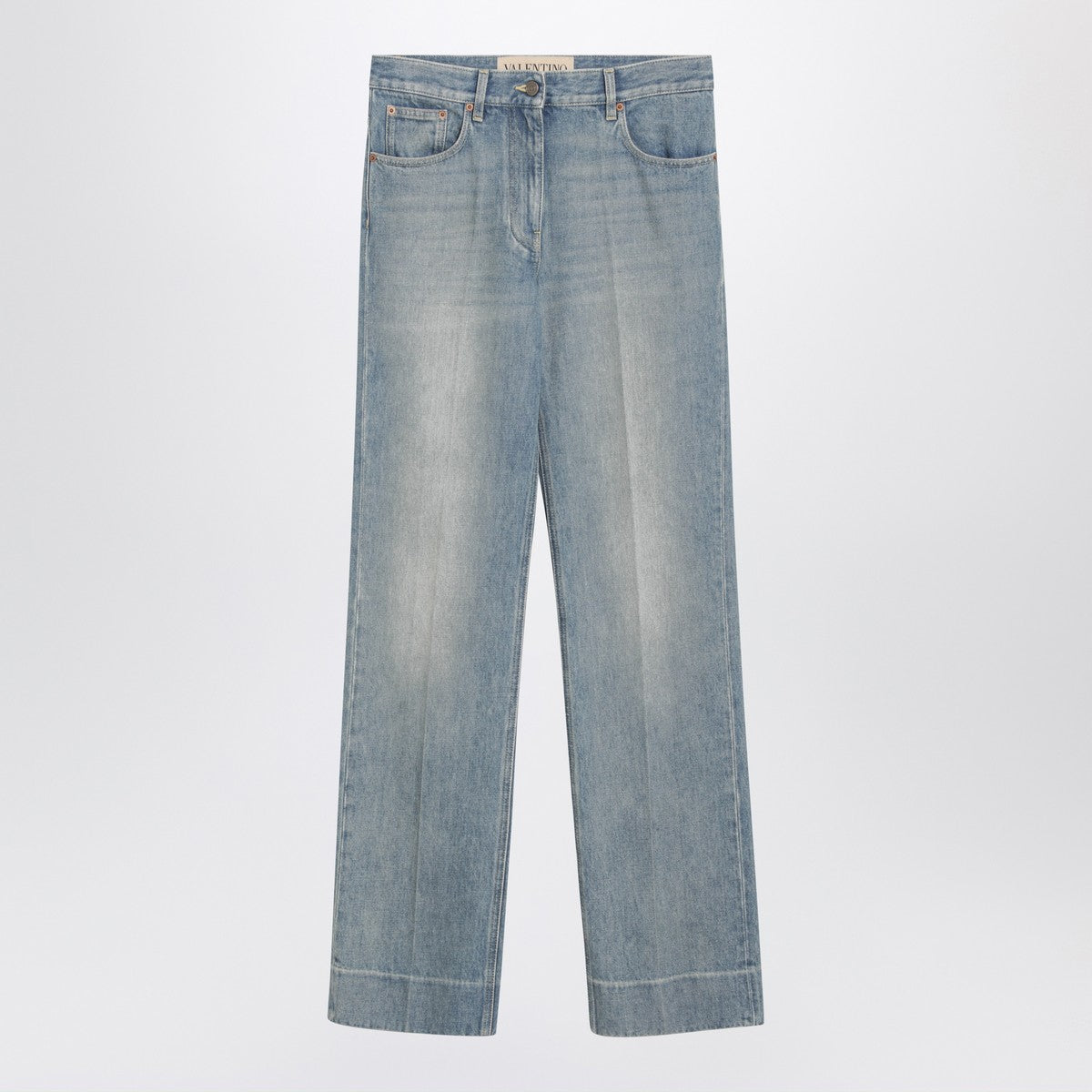 Valentino Light blue washed-effect jeans