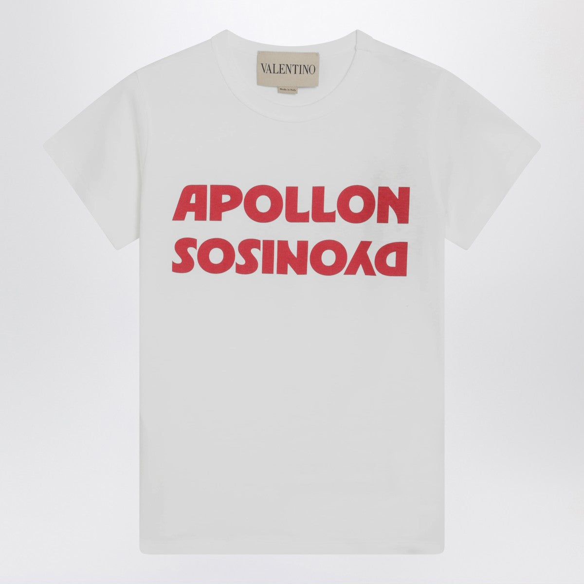 Valentino White T-shirt with Apollon/Dionysus print