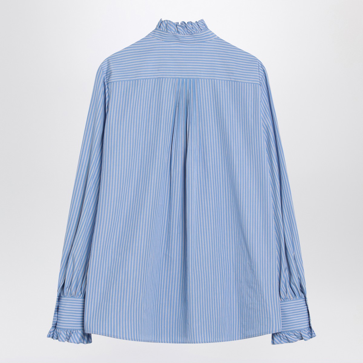 Valentino Light blue striped shirt in cotton