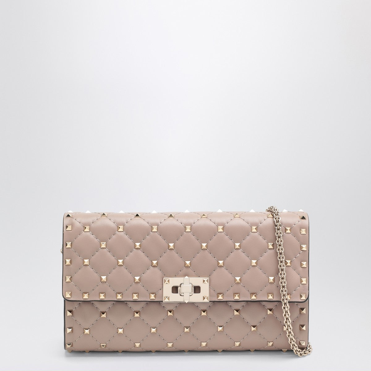 Valentino Garavani Rockstud Spike crossbody bag powder-coloured