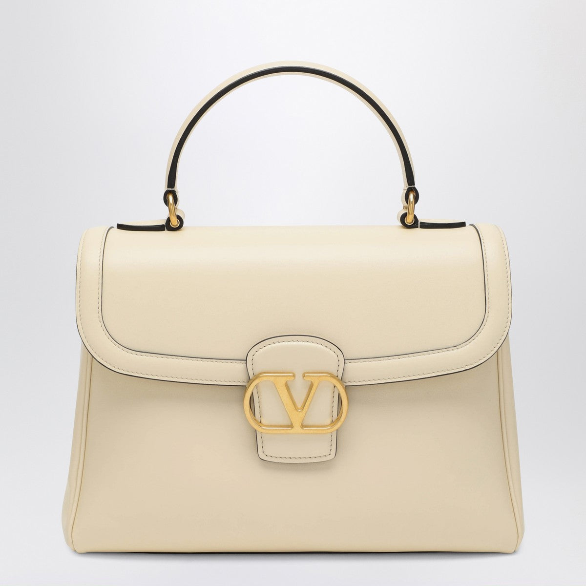 Valentino Garavani Large 9TO5 shoulder bag in butter color