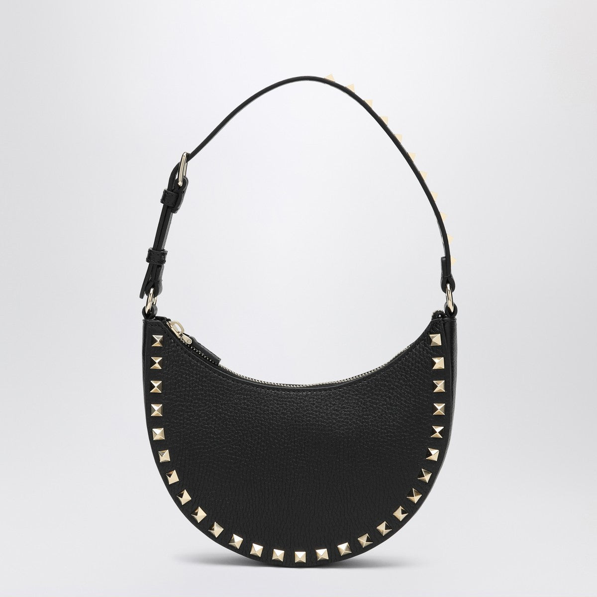 Valentino Garavani Black Rockstud mini hobo bag