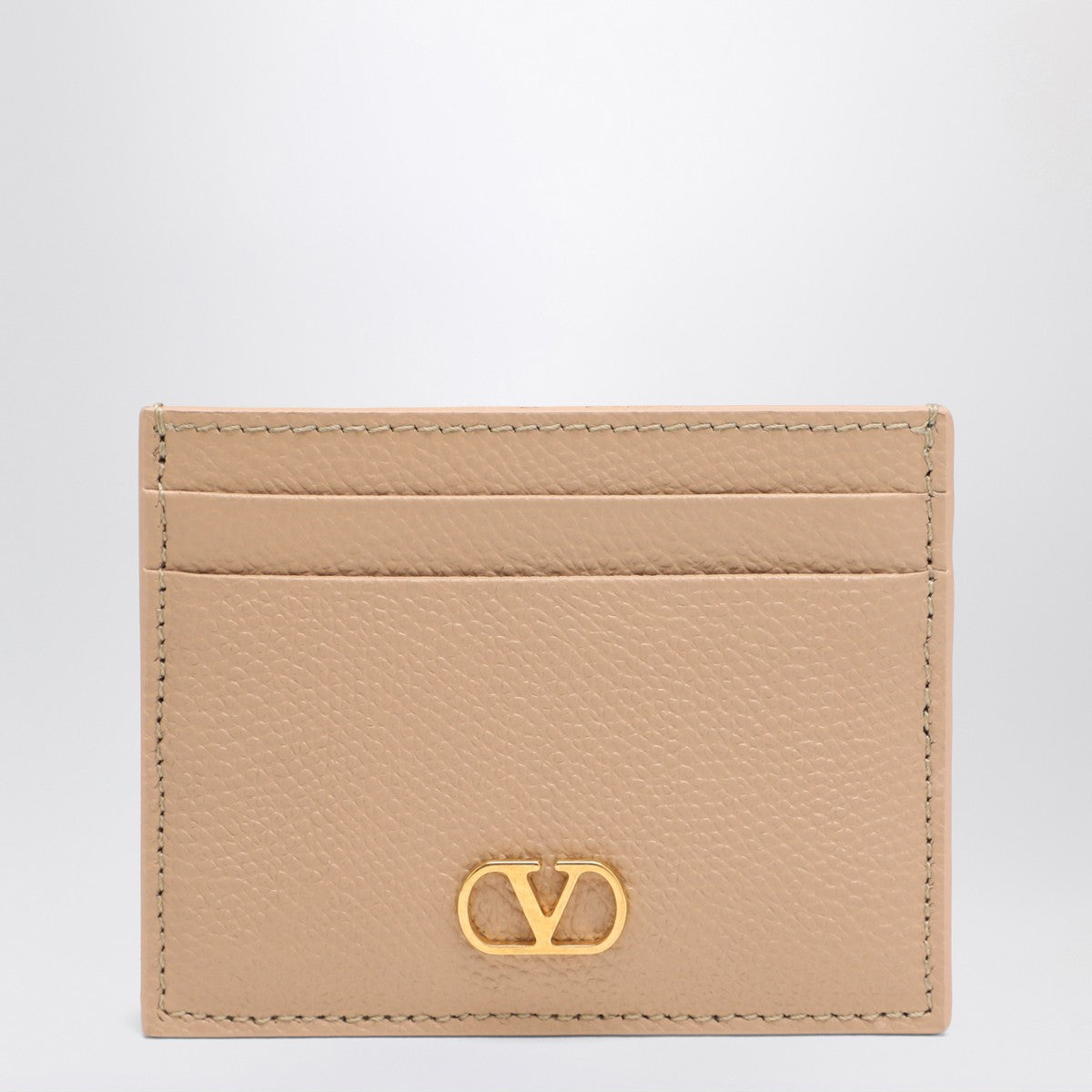 Valentino Garavani Vlogo Signature credit card holder Rose Sand