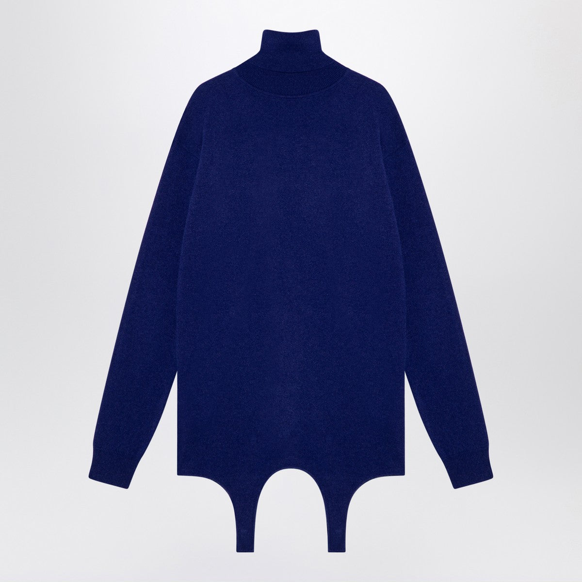 Saint Laurent Electric blue turtleneck with garter