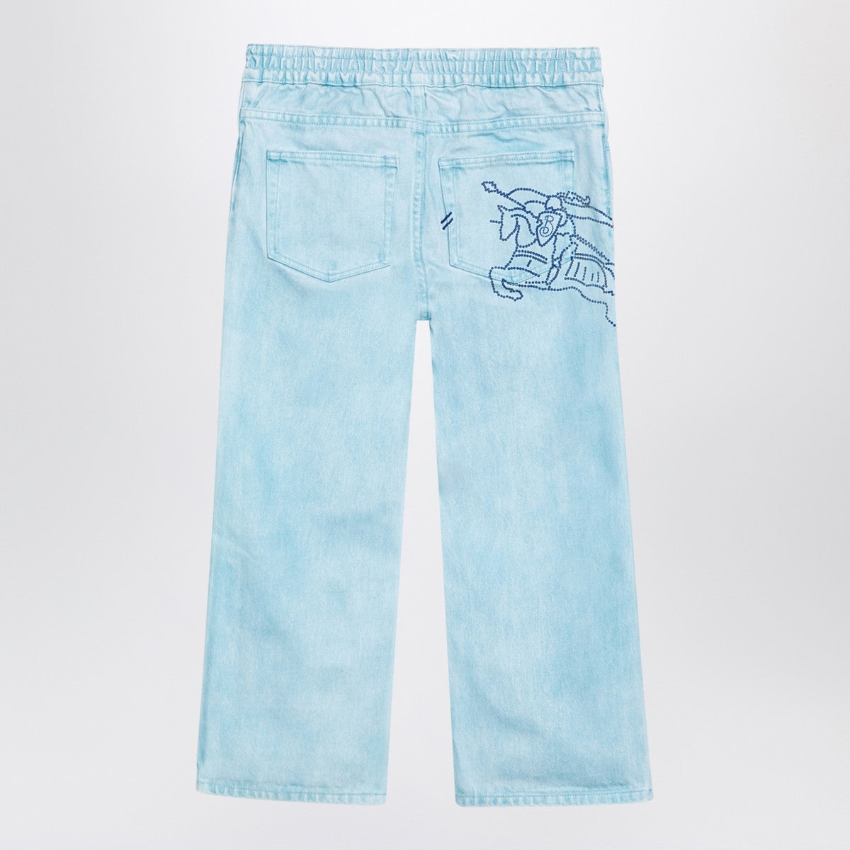 Burberry Light blue denim jeans with EKD
