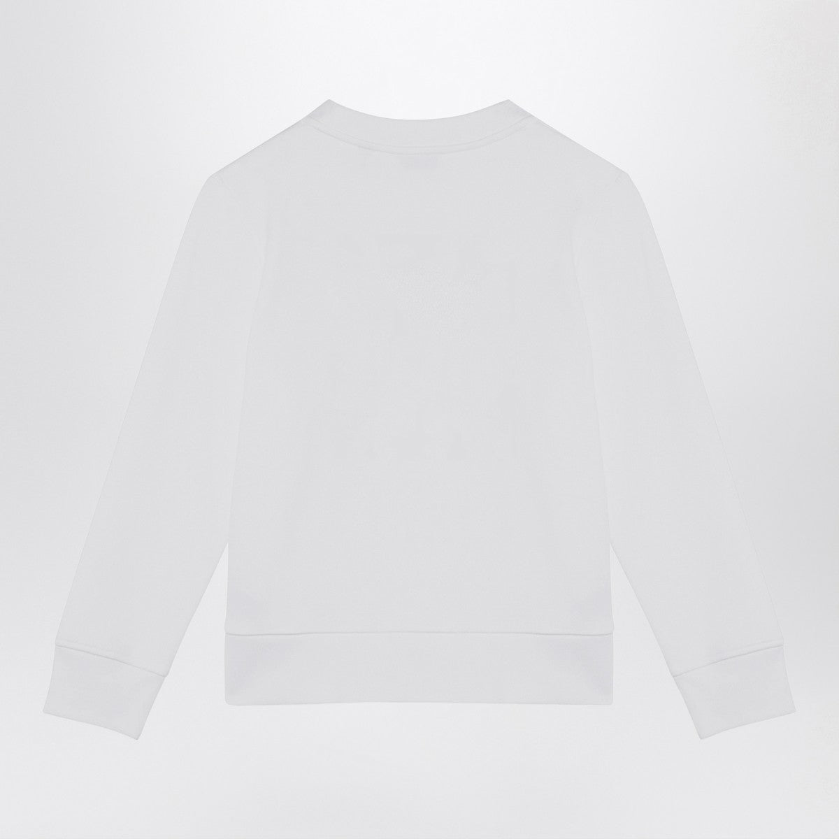 Burberry White cotton sweatshirt with logo print