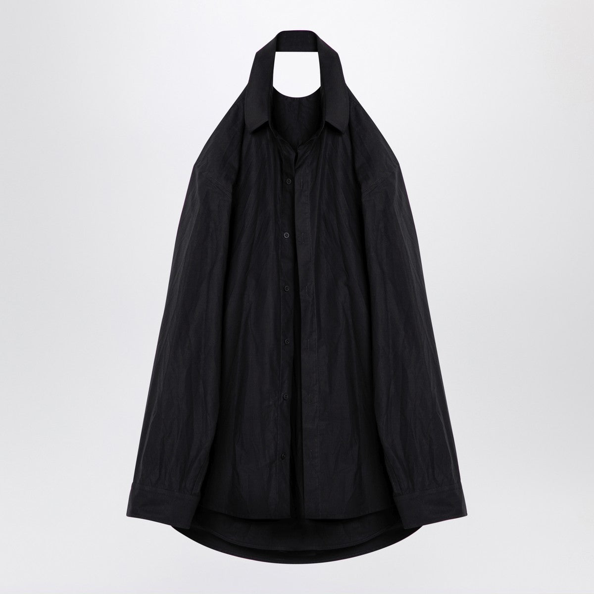 Balenciaga Black suspended shirt effect dress