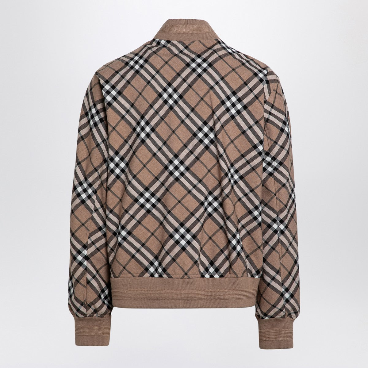 Burberry Check pattern zipped cardigan