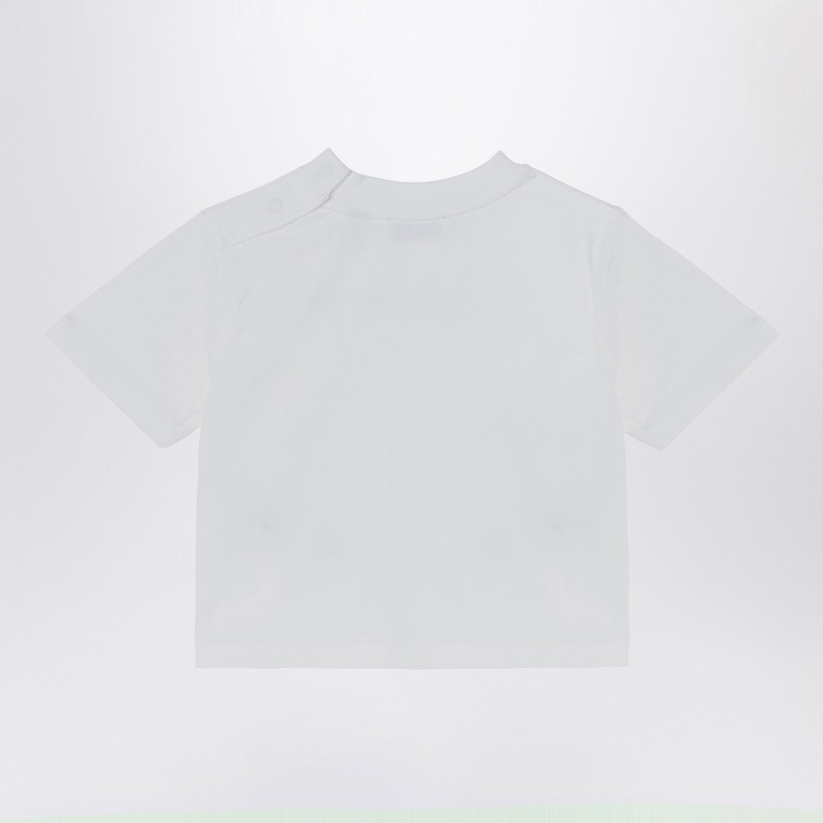 Burberry White crew-neck T-shirt with logo