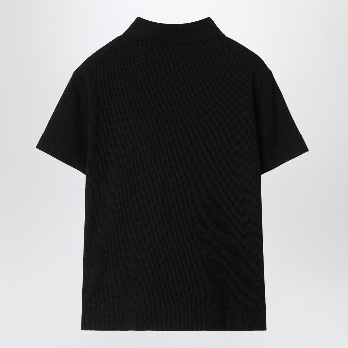 Burberry Black cotton piqué polo shirt