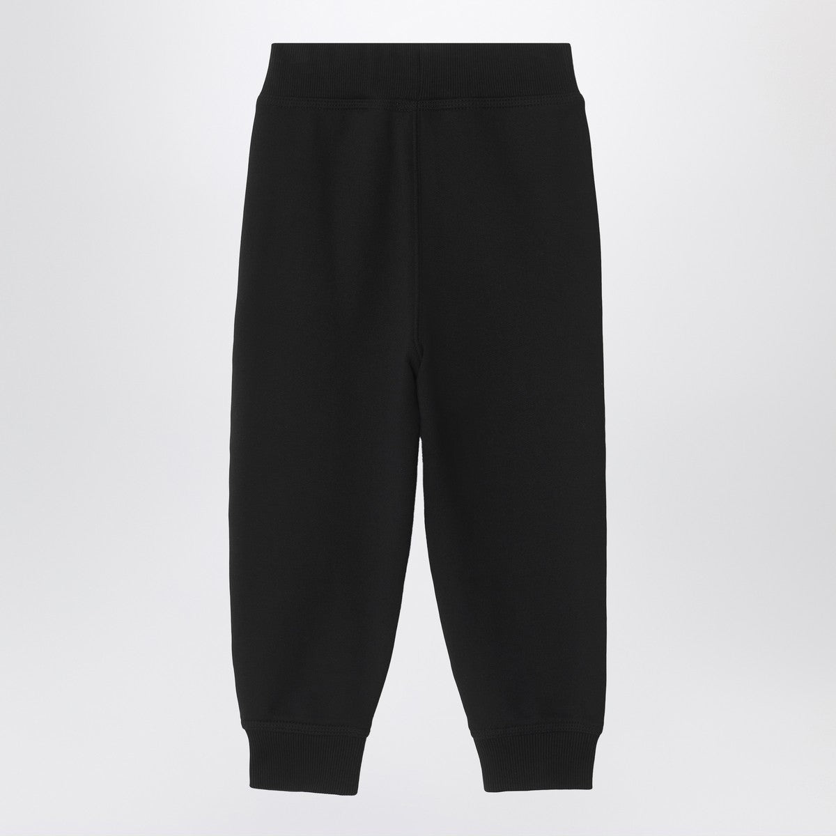 Burberry Black jogging trousers with Check motif detail