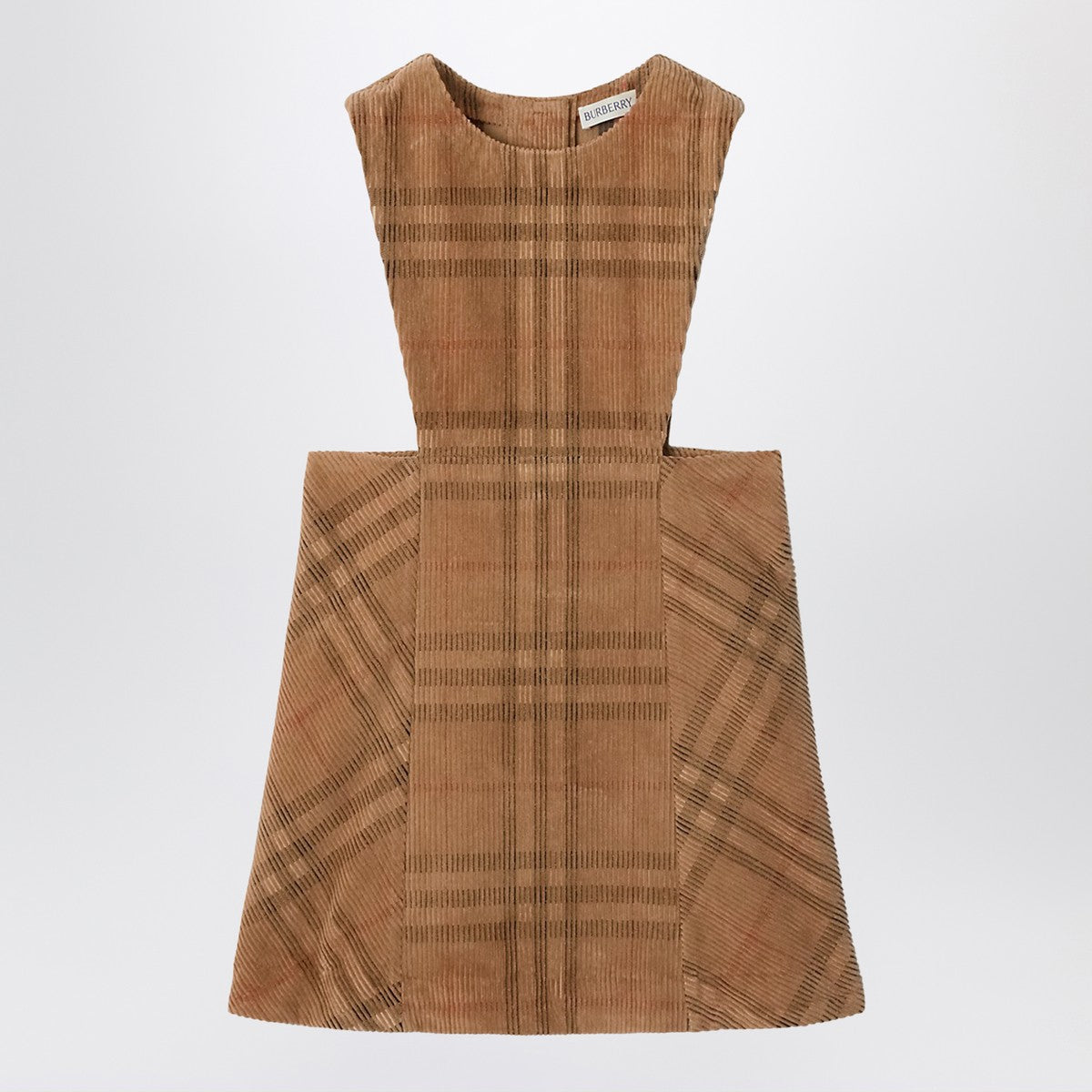 Burberry Corduroy check-patterned overalls