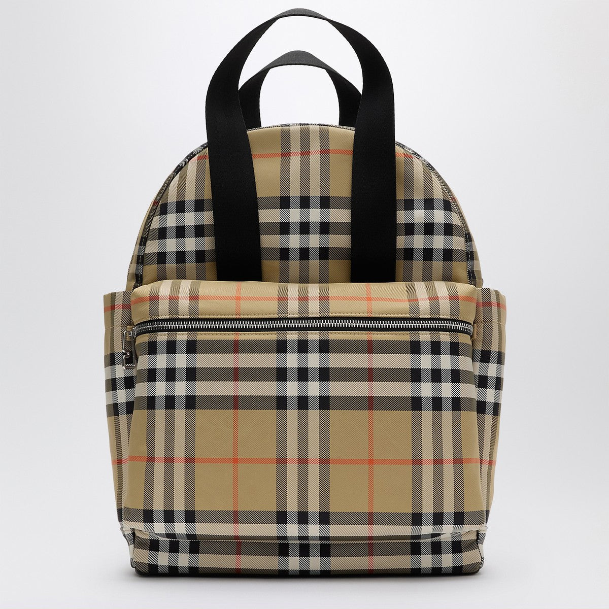 Burberry Check motif diaper backpack