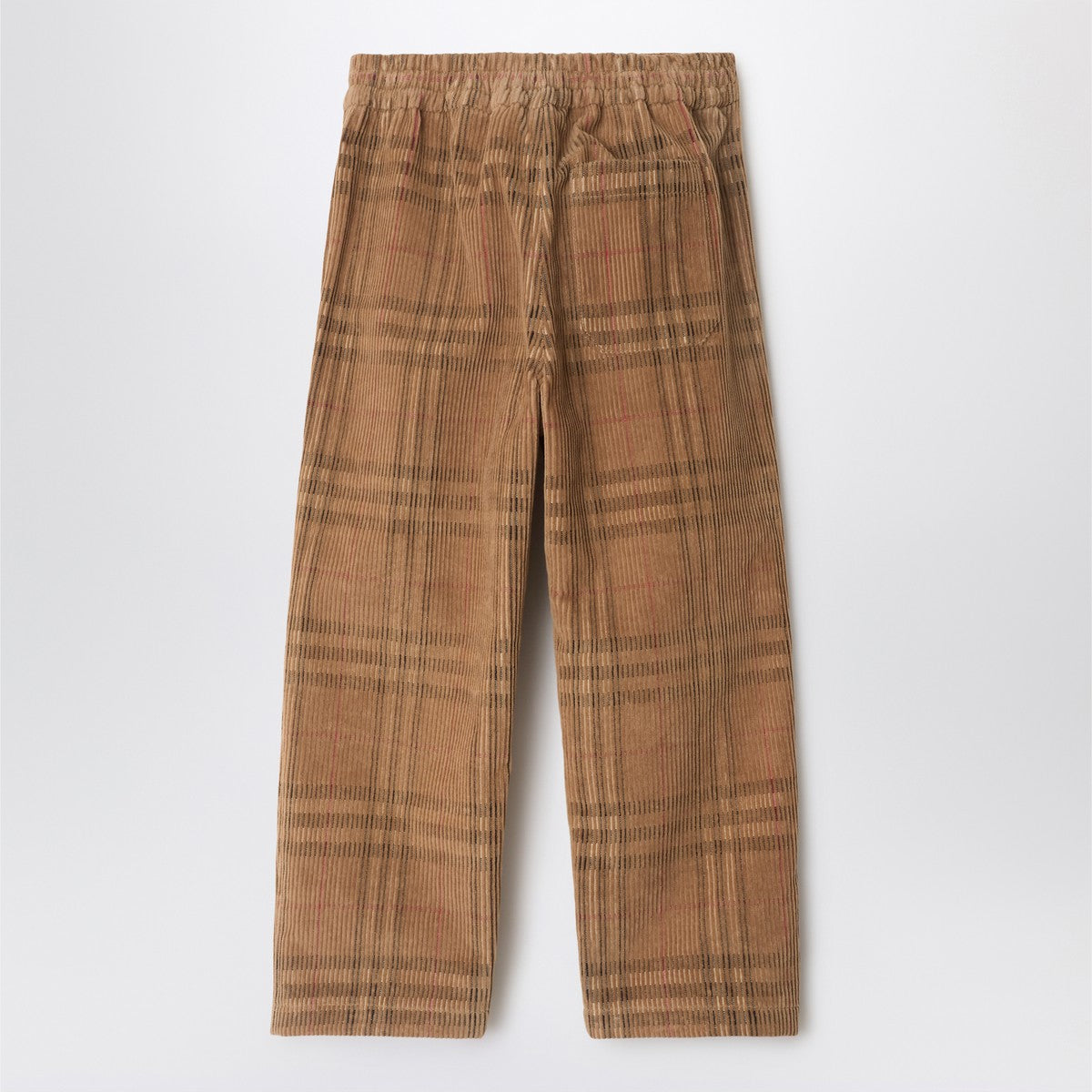 Burberry Check-pattern trousers in corduroy