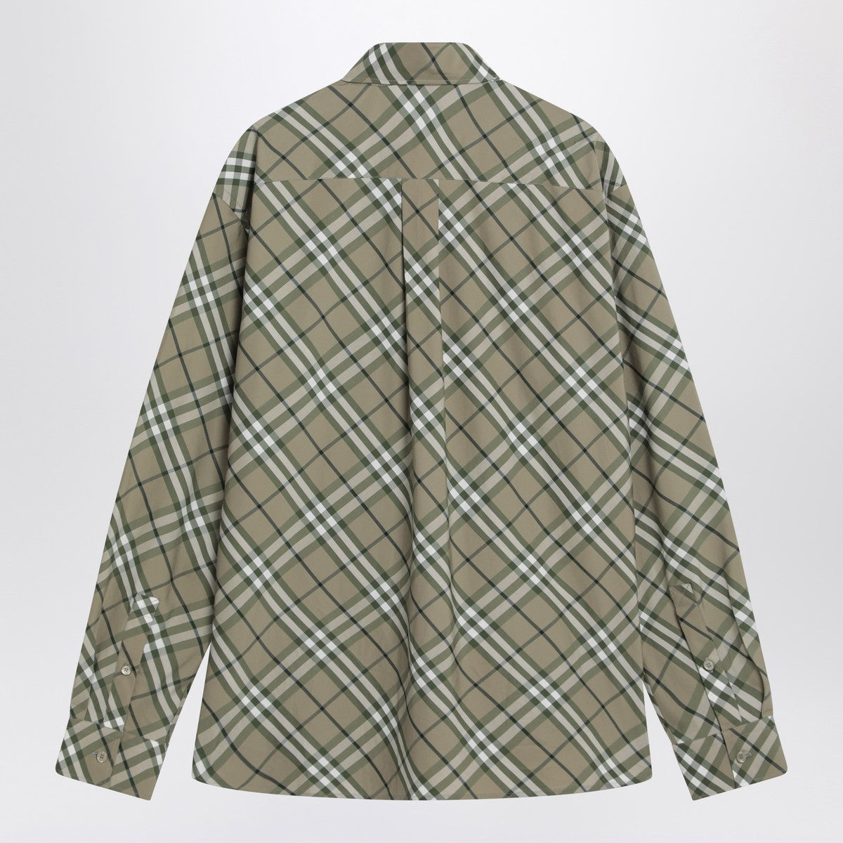 Burberry Saxon Green check-patterned shirt