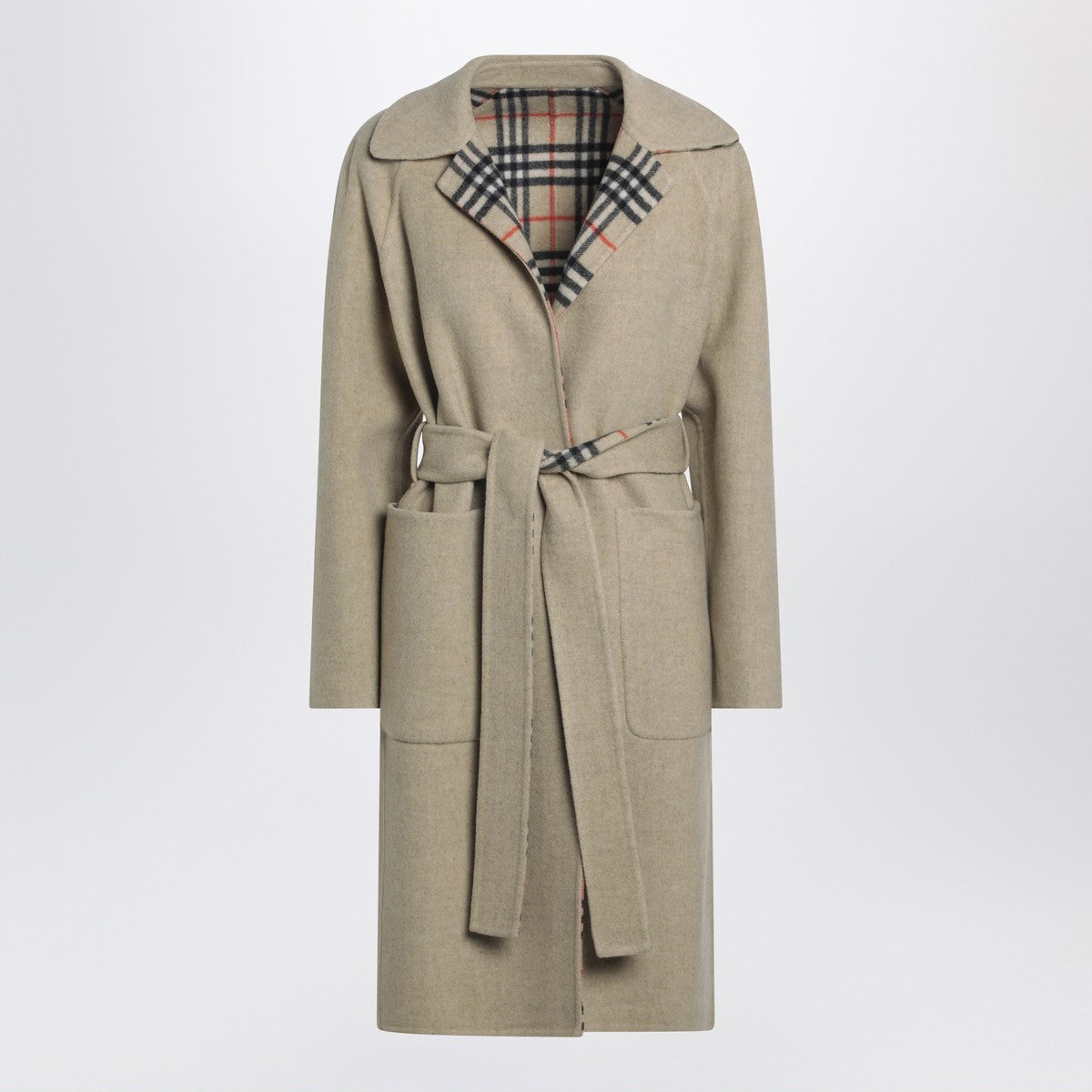 Burberry Sand reversible wool coat