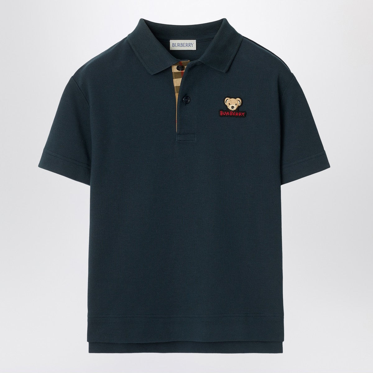 Burberry Blue cotton polo shirt