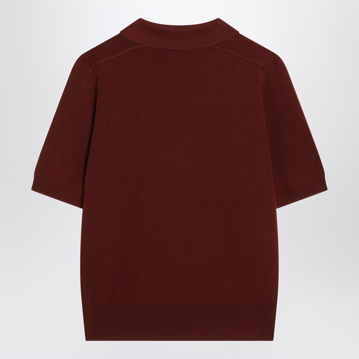 Burberry Bordeaux wool polo shirt
