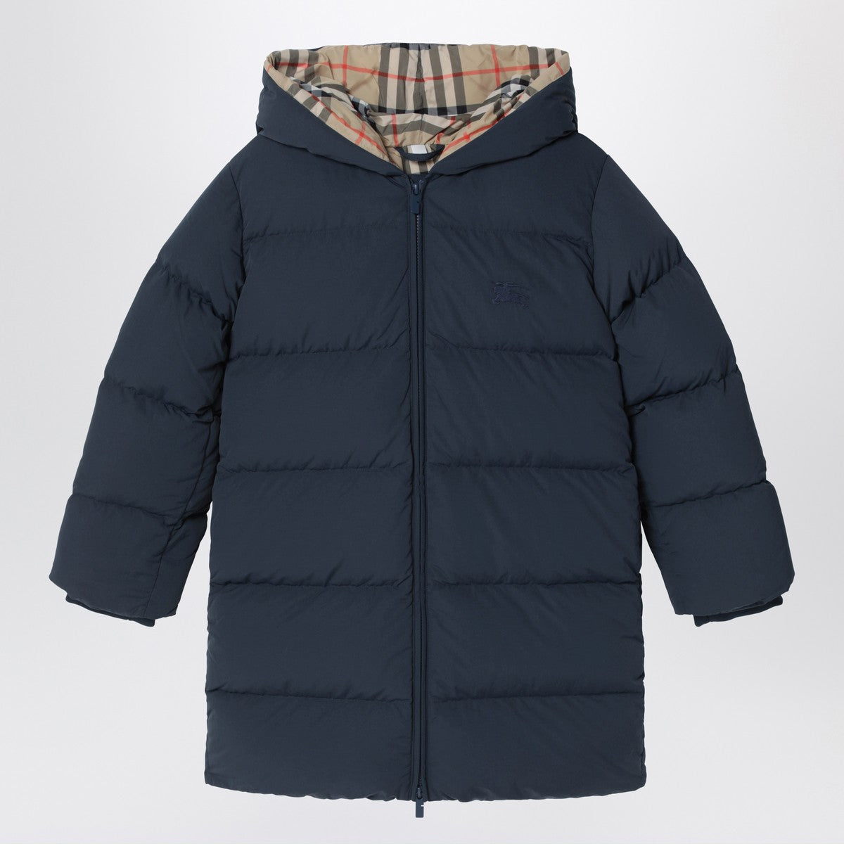 Burberry Blue down jacket with hood
